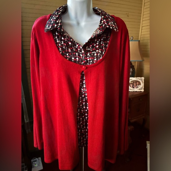 Kim Rogers Signature Size 2x Women’s One Piece Blouse 48” Bust 28” Length - Picture 1 of 5